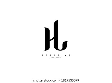 HL connection simple monogram logo
