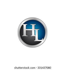 HL initial circle logo blue
