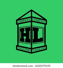 HL Initial Explore this unique collection of alphabet house logos,featuring stylish letter combinations inside a geometric house outline. Perfect for branding, real estate businesses, graphic design