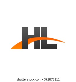 Hl Initial Overlapping Swoosh Letter Logo Stock Vector (Royalty Free ...