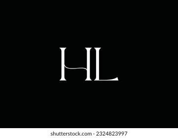 Letra HL Diseño De Logotipo Inicial Y Diseño De Logotipo De Compañía