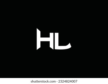 Letra HL Diseño De Logotipo Inicial Y Diseño De Logotipo De Compañía