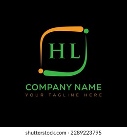 HL letter logo creative design. HL unique design.
