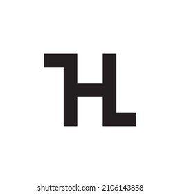 hl Letter logo vector Illustration