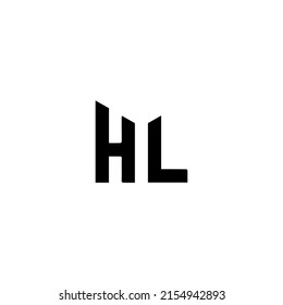 hl-Buchstaben-Logo, Vektorgrafik
