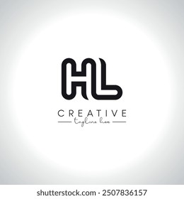 HL LH Alphabet Letters Monogram Logo Design. Initial Vector Symbol.