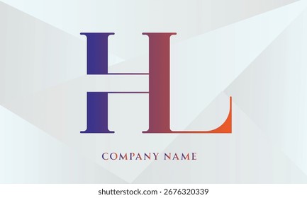 HL, LH Letras Letras Logotipo Monograma (5000x3000 píxeles, 300dpi)
