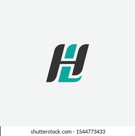 HL or LH font designs for logo and icons