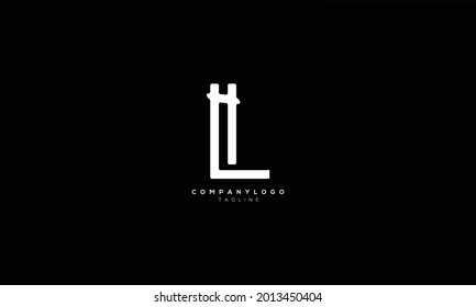 HL LH H AND L Abstract initial monogram letter alphabet logo design