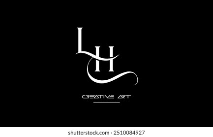 HL, LH, H, L abstract letters logo monogram