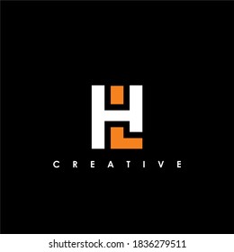 HL, LH Letter Initial Logo Design Template Vector Illustration	
