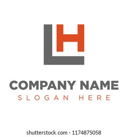 HL, LH, VH, HV Company Group Logo Concept Idea 