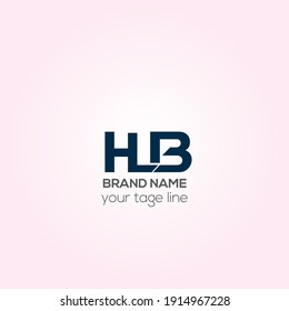 HLB letters vector logo design, Creative HLB initials logo design 