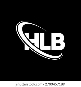 Logotipo de HLB. Carta HLB. Diseño de logotipo de letra HLB. Logotipo de HLB con el círculo y el logotipo del monograma en mayúsculas. Tipografía HLB para tecnología, negocio y marca inmobiliaria.