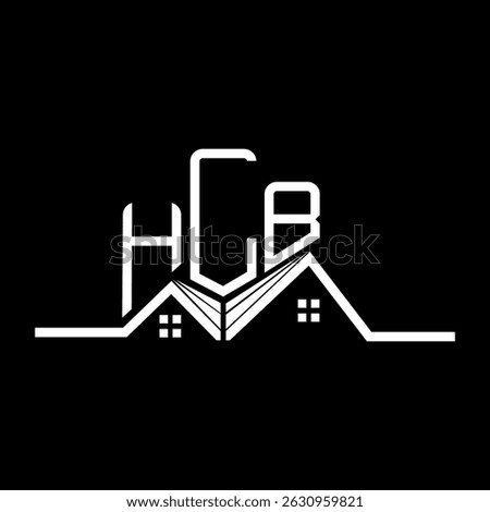 HLB Real State logo design, HLB simple and modern logo. HLB luxurious alphabet design  