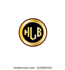 Drei-Buchstaben-Logo-Design mit goldenem Farbkreis
