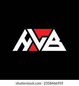 HLB triangle letter logo design with triangle shape. HLB triangle logo design monogram. HLB triangle vector logo template with red color. HLB triangular logo Simple, Elegant, and Luxurious design.
