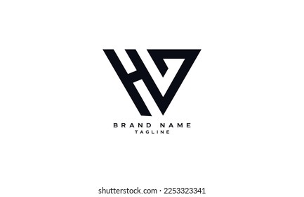 HLG, HL,HG, Abstract initial monogram letter alphabet logo design
