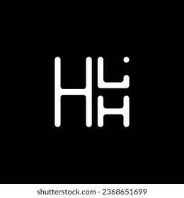 HLH letter logo vector design, HLH simple and modern logo. HLH luxurious alphabet design  