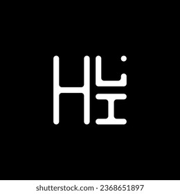 Diseño vectorial del logotipo de la letra HLI, logotipo simple y moderno HLI. Diseño de alfabetos de lujo HLI  
