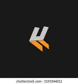 HLL Letter Abstract shape Logo design Vector Illustration
