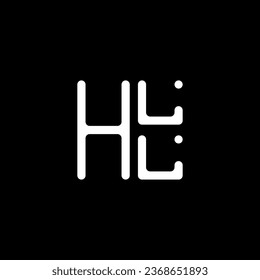 Diseño vectorial del logotipo de la letra HLL, logotipo simple y moderno HLL. Diseño de alfabetos de lujo HLL  