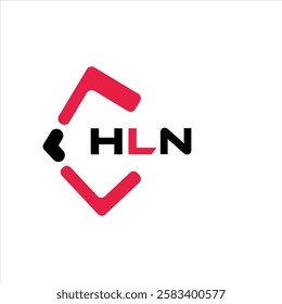 HLN creative minimalist letter logo. HLN unique vector initials alphabet letter logo design
