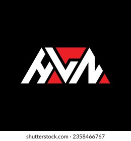 Diseño del logotipo de la letra del triángulo HLN con forma triangular. Monograma de diseño del logotipo del triángulo HLN. Plantilla de logotipo vectorial de triángulo HLN con color rojo. Logotipo triangular HLN Diseño sencillo, elegante y lujoso.