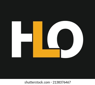 HLO lettering logo is simple, easy to understand