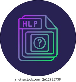 HLP Line Circle Gradient Style