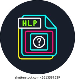 HLP Line Multi Colour Circle