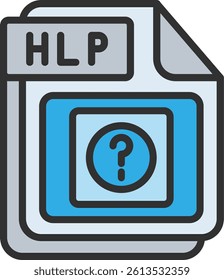 HLP Outline Filled Style Icon
