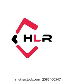 HLR creative minimalist letter logo. HLR unique vector initials alphabet letter logo design
