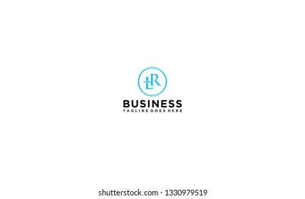 HLR OR RLH OR LHR INITIAL ICON LOGO VECTOR