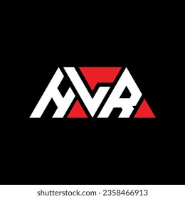 HLR triangle letter logo design with triangle shape. HLR triangle logo design monogram. HLR triangle vector logo template with red color. HLR triangular logo Simple, Elegant, and Luxurious design.