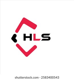 HLS creative minimalist letter logo. HLS unique vector initials alphabet letter logo design
