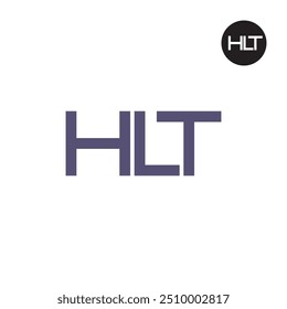 Design de Monograma de Letra de Logotipo HLT