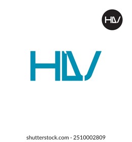 HLV Logo Letter Monogram Design