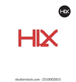 Diseño de monograma de letra de logotipo HLX