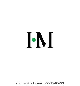 HM company name initial letters monogram. HM icon.			