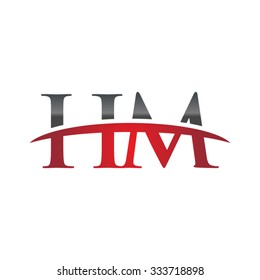 HM initial company red swoosh logo