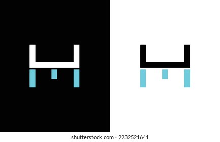 HM initial Letter Monogram Icon Logo vector illustration