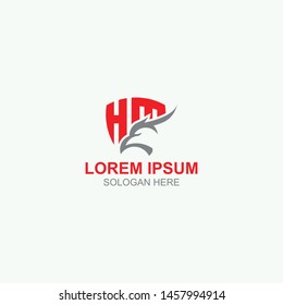 HM latter/Eagle logo design template for use any purpose