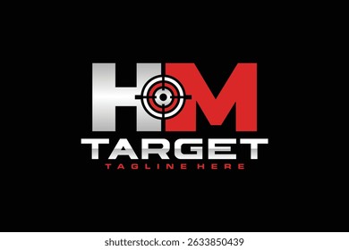 o logotipo HM letter aim