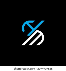 HM letter logo creative design with vector graphic, HM simple and modern logo.