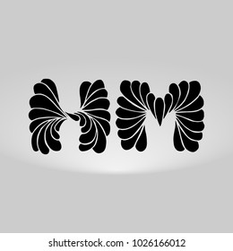 HM Logo, Decorative, Romantic