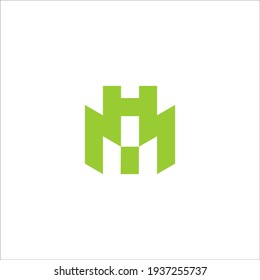 Signo vectorial de diseño de logotipo de HM 