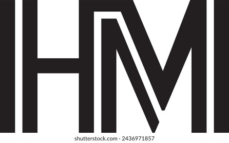 HM logo symbol icon, vector file