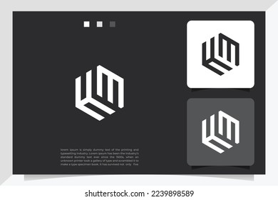 HM and M H H or M Initial Letter Vector Logo Design For Brand