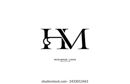 HM, MH, H, M, Abstract Letters Logo Monogram